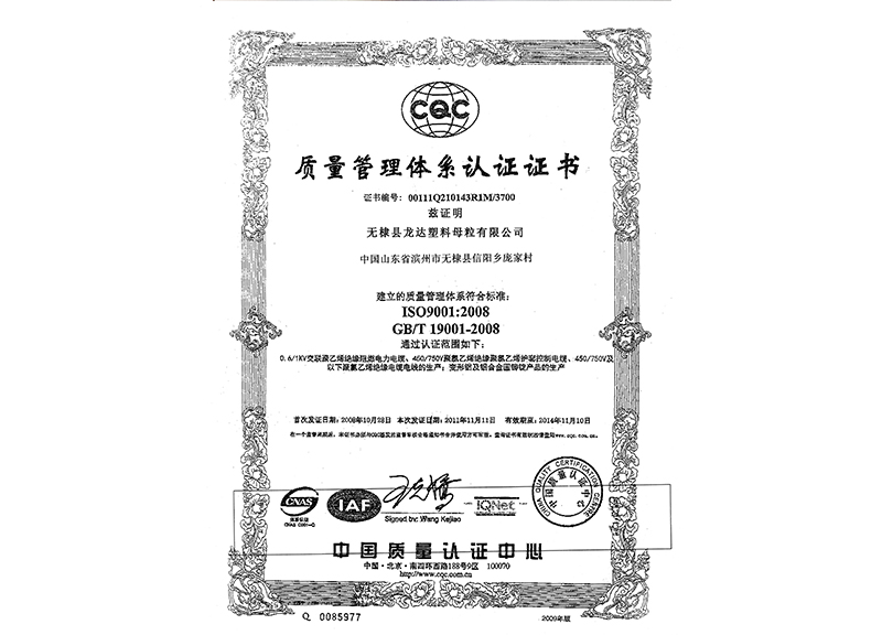 Certificate of Enterprise Product Enforcement Standard Registration